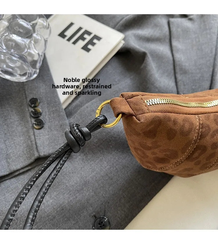 Fashionable Croissant Shape Women's Bag, Casual Simple Crossbody Shoulder Bags for Women Daily Use Commuting Phone Bag,Pockets