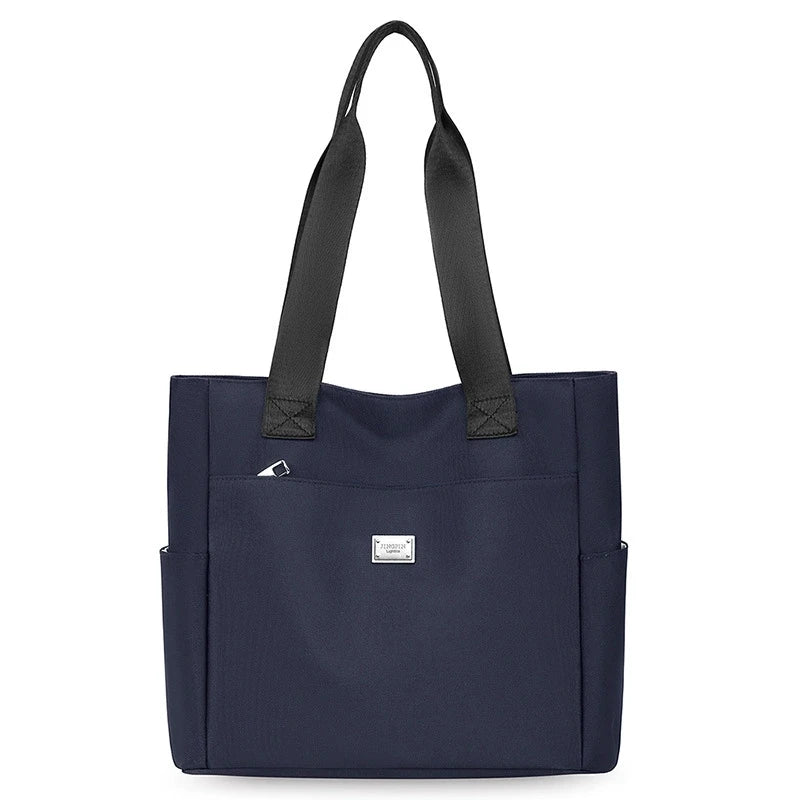 DISSEFA-TECH Women's Stylish Nylon Tote Bag - Durable, Multi-Pocket, Zipper Closure | Perfect for Shopping, Work, Daily Travel