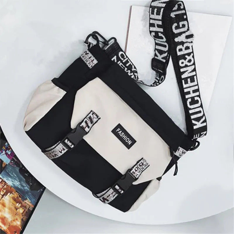 Casual Single Men's Shoulder Bag, Large Capacity Women Messenger Bag, Top Cover Type Crossbody School Bags for Student Daily Use