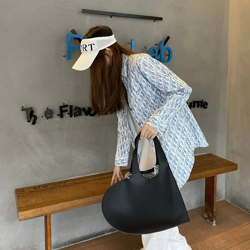 Luxury Design Heart Women's Armpit Shoulder Bags Fashion Clutch Purses And Handbag Female Summer Top Hand Bags Shopper Totes