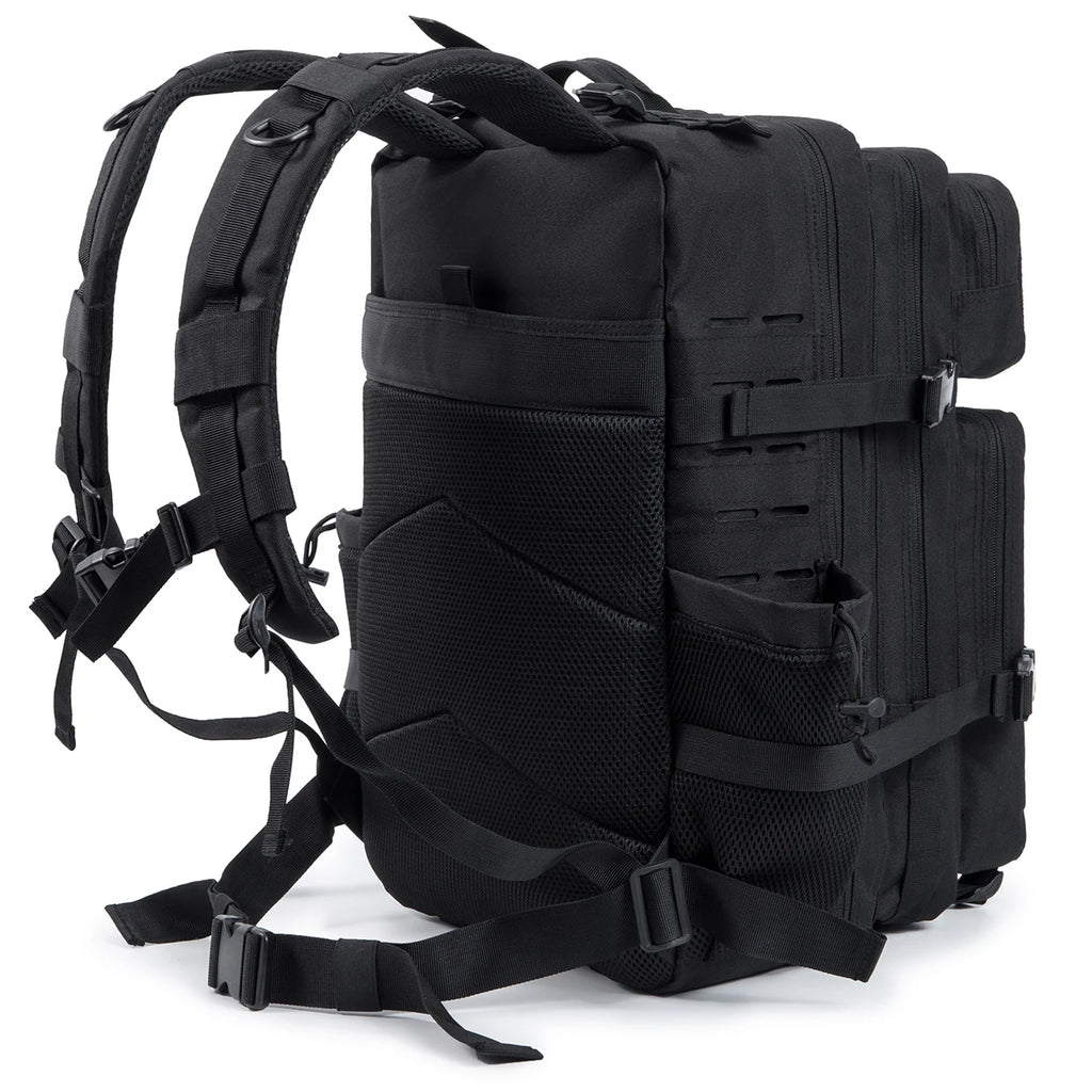 25L/45L Tactical Backpack for Women/men survival Laser Cut Molle Daypack Gym Rucksack School Bag with Dual Cup Holder back pack