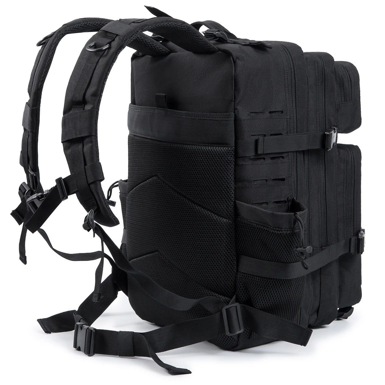 25L/45L Tactical Backpack for Women/men survival Laser Cut Molle Daypack Gym Rucksack School Bag with Dual Cup Holder back pack
