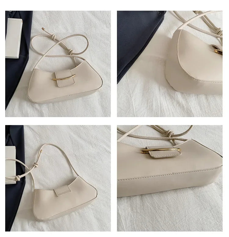 Fashion PU Leather Tote Bag, Stylish Single Handbags Shoulder Underarm Bag, Stylish Simple Cross Body Bags for Women Daily Use