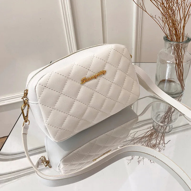Fashion PU Leather Women Shoulder Bags Luxury Design Quilted Shopper Bag Female Casual Crossbody Bags Female Small Handbag Purse