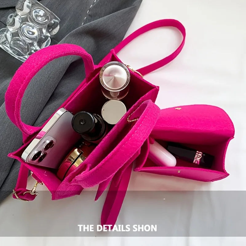 3pcs/set Embossed Women's Handbag Stylish Crossbody Bag Clutch and Wallet, Solid Color Square Shoulder Bag, Fabric for Daily Use