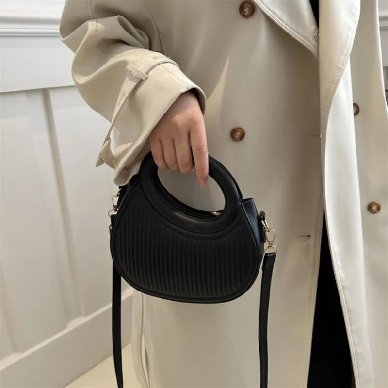 Chic Stripe Design Crossbody Bags for Women Elegant Synthetic Leather Handbag, Purse, Luxury Look Shoulder Bag for Everyday Use