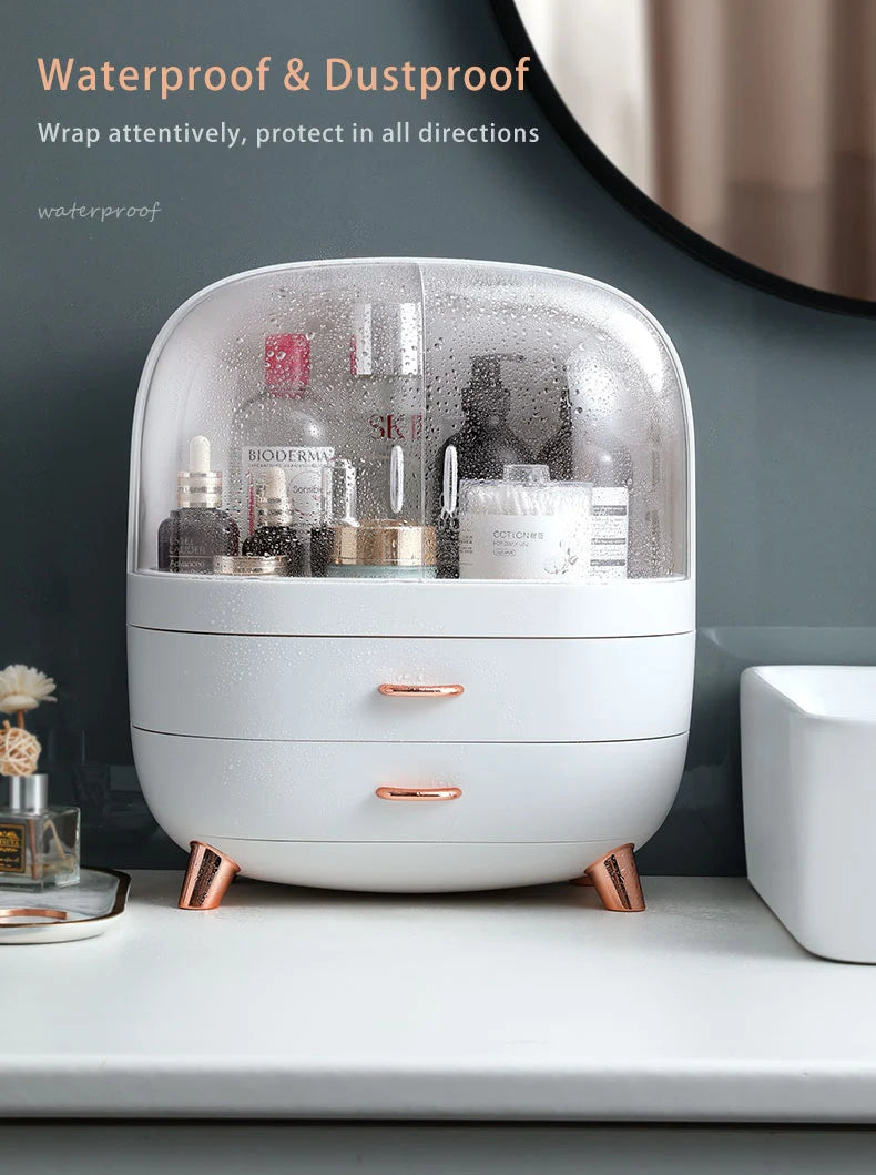 Makeup Container Polish Box Desktop Storage Organizer Makeup Drawer Large Box Cosmetic Capacity Storage Nail Jewelry Organizer