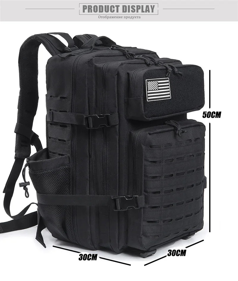 25L/45L Tactical Backpack for Women/men Laser Cut Molle survival Daypack School Bag Gym Rucksack with Dual Cup Holder