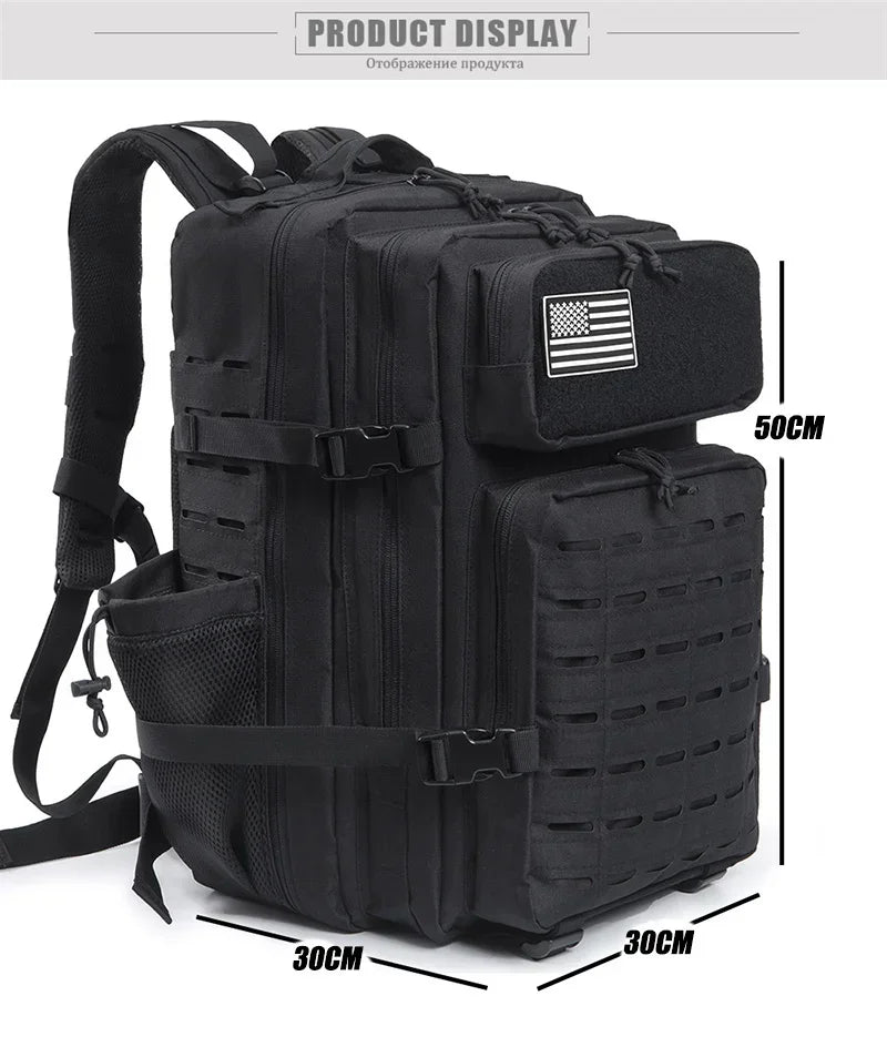 25L/45L Tactical Backpack for Women/men survival Laser Cut Molle Daypack Gym Rucksack School Bag with Dual Cup Holder back pack