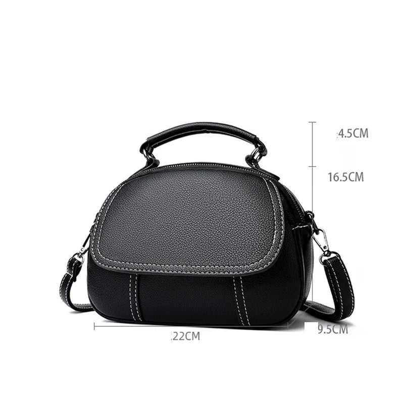 High Quality Fashionable Retro PU Leather Crossbody Bag Classic Small Shoulder Crossbody Bag Women's Luxurious Shell Handbags