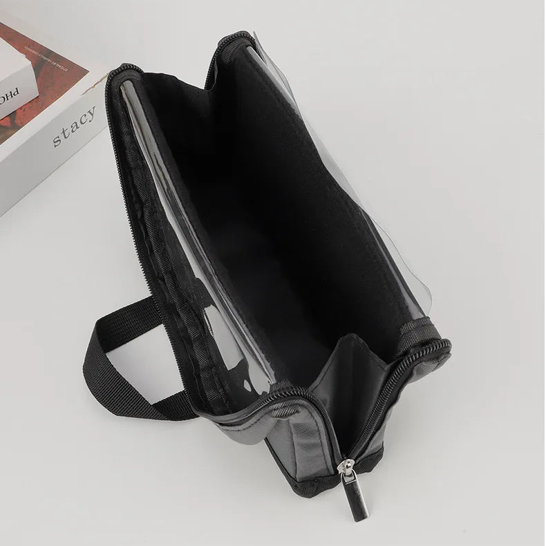 European and American Portable Makeup Storage Bag Professional Makeup Handbag with Magnetic Closure Brush Bag Foldable Large Cap