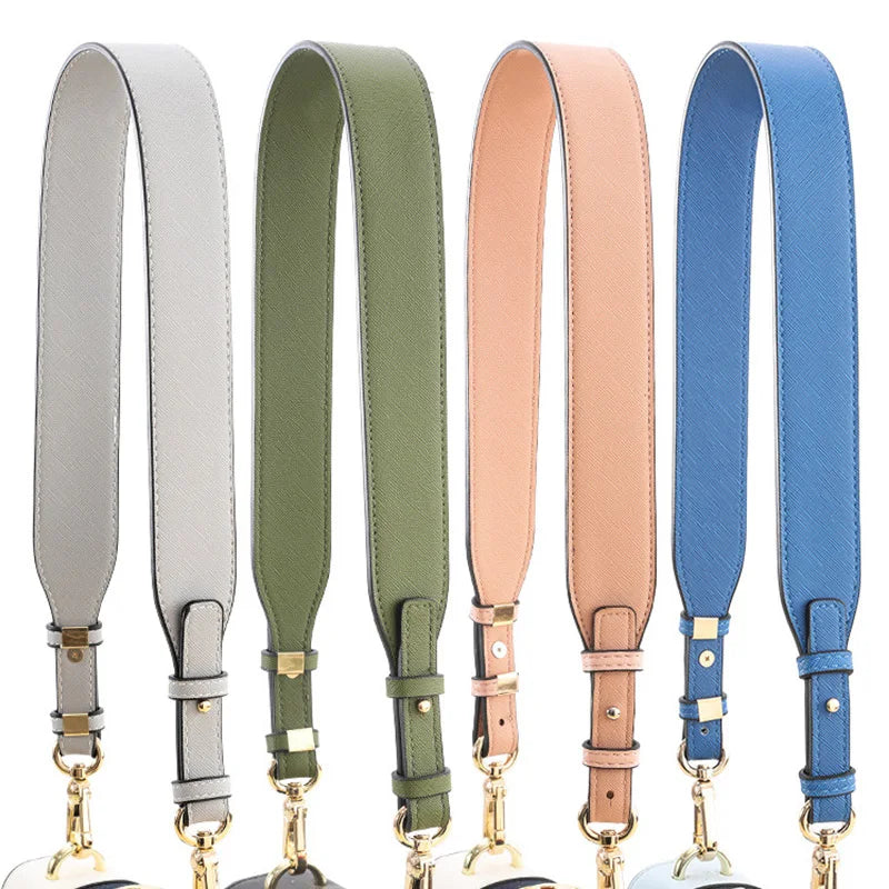80cm Long PU Leather Bag Strap Accessories for handbags 3.8CM Wide Shoulder Bag Strap For crossbody Replacement Strap For Bags