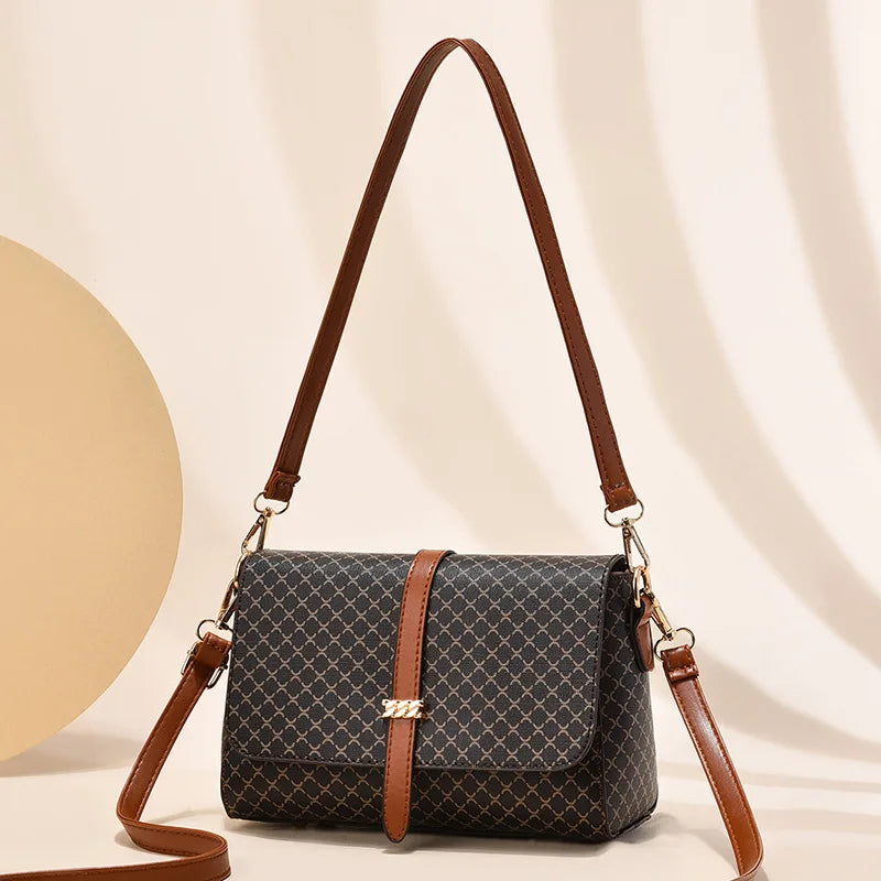 Fashion Bucket Bag Women Luxury Designer Shoulder Crossbody Bag Ladies Small Handbag Retro PU Leather Shopping Totes