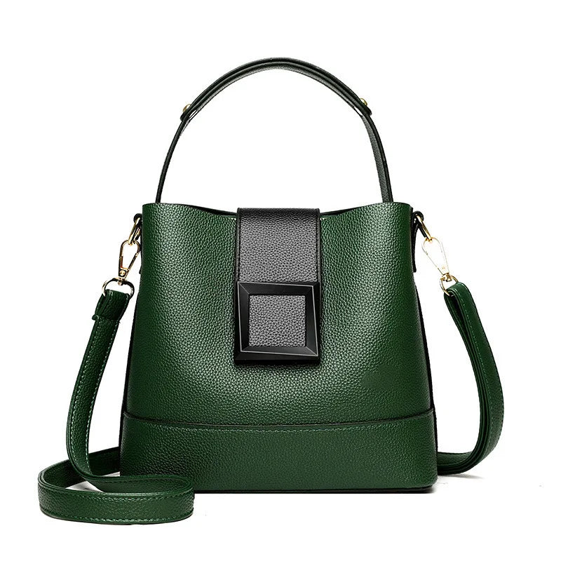 Simple Bucket Bag, Trendy Top Handle Purse, Women's Fashion Hanbag Shoulder Bag,