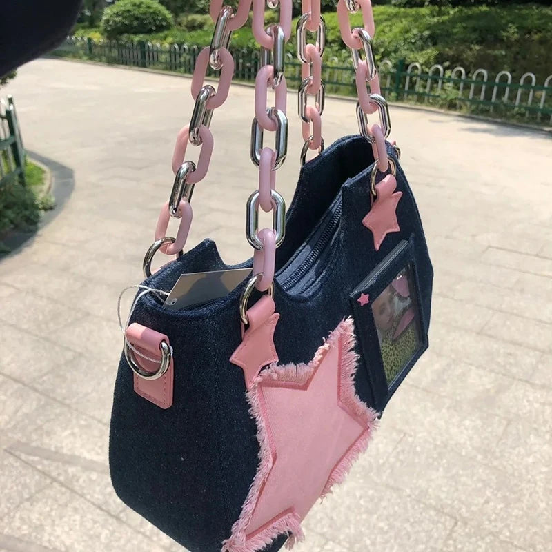 Denim Women Underarm Shopper Totes Large Capacity Designer Hobo Shoulder Bag Luxury Women's Handbag Small Crossbody Bag