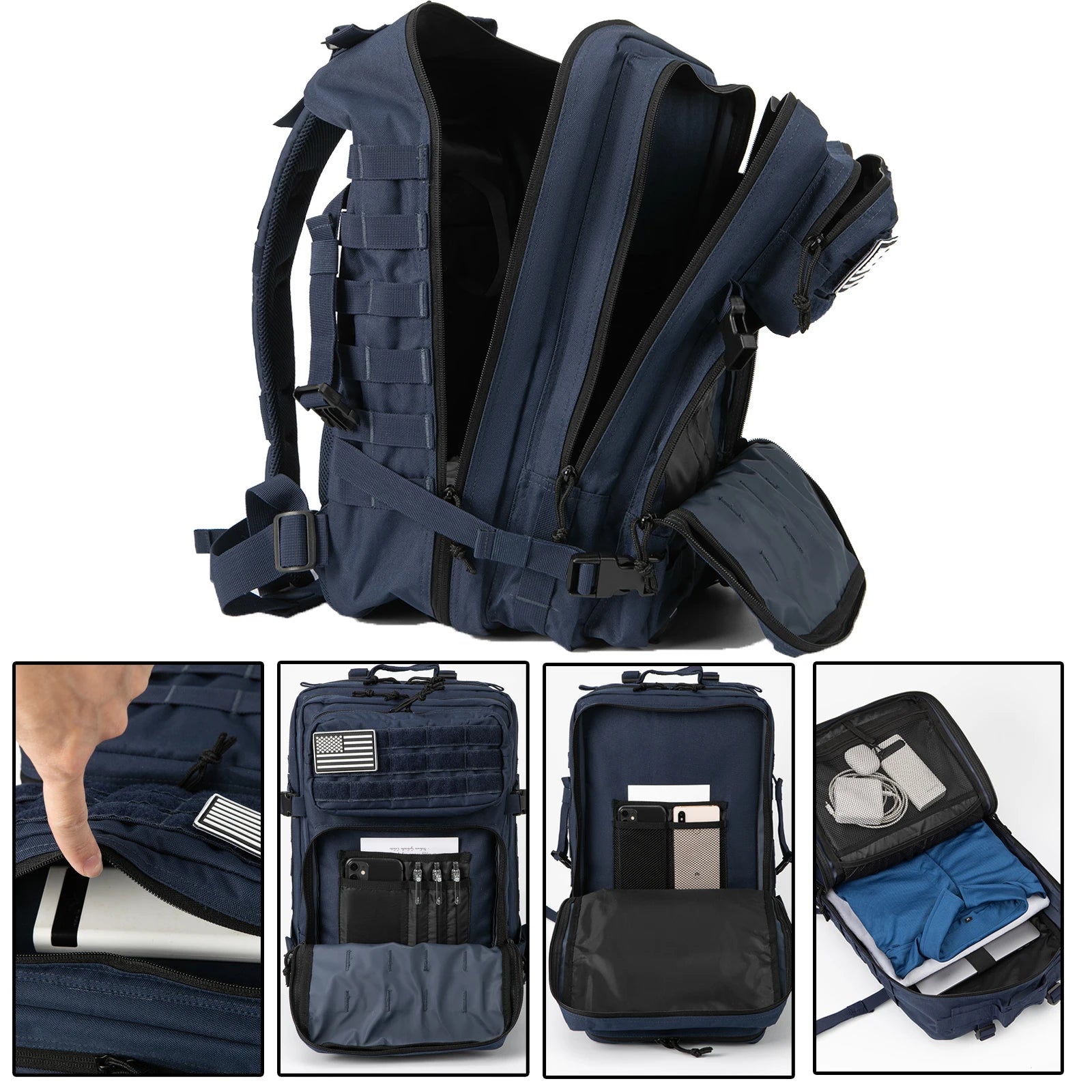 45L Large Capacity Tactical Backpack for men/Women 3 Days Gym Hiking Bags For Outdoor Trekking Camping equipment back pack