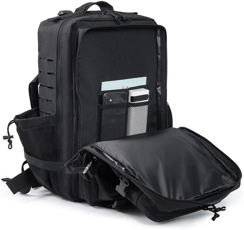 25L/45L Tactical Backpack for Women/men survival Laser Cut Molle Daypack Gym Rucksack School Bag with Dual Cup Holder back pack