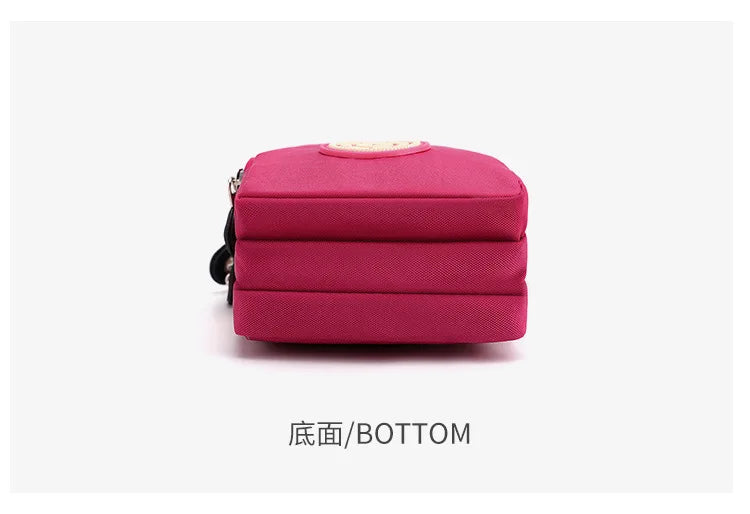Sports Arm Bag, Women Mobile Phone Bag Running Messenger Purse Wallet, Women's Shoulder Cross Body Bags Multi Layer Zipper Pouch