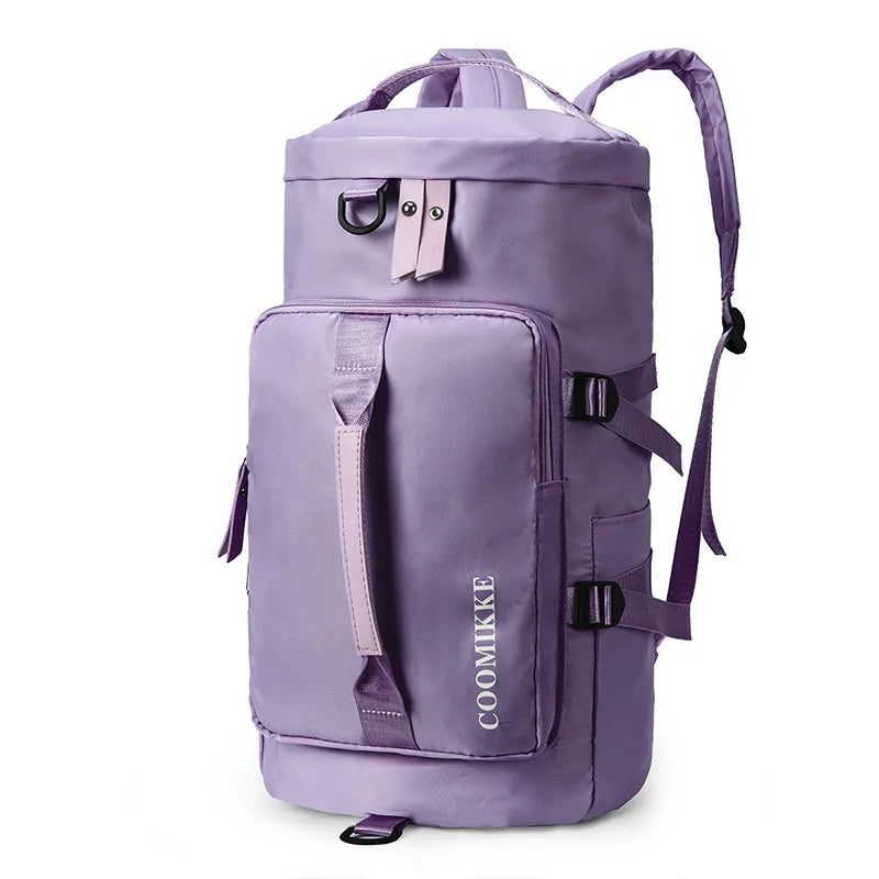 New fitness sport crossbody bag unisex backpack business trip large capacity short travel bag dry and wet separation luggage bag