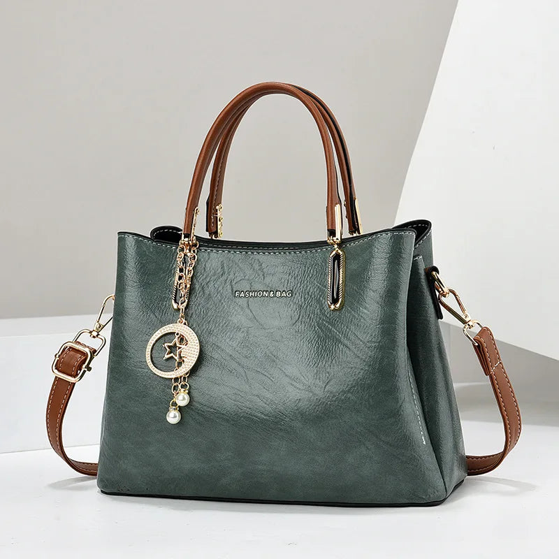 Fashionable and luxurious design women's bag, large capacity simple and high-end handbag shoulder bag