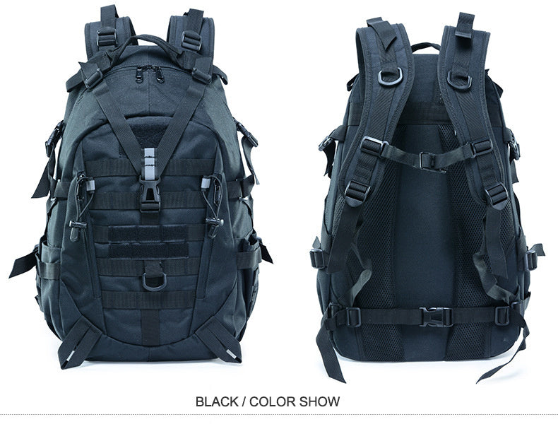 40L Tactical Backpack for Men Camping Hiking Backpacks Reflective Outdoor Travel Bags Survival Molle Climbing Rucksack Bag