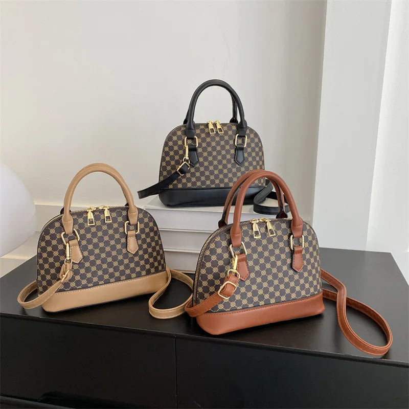 Fashion Shell Bag Ladies Small Pattern Design Purse and Handbag Shoulder Crossbody Bag For Women Daily Use