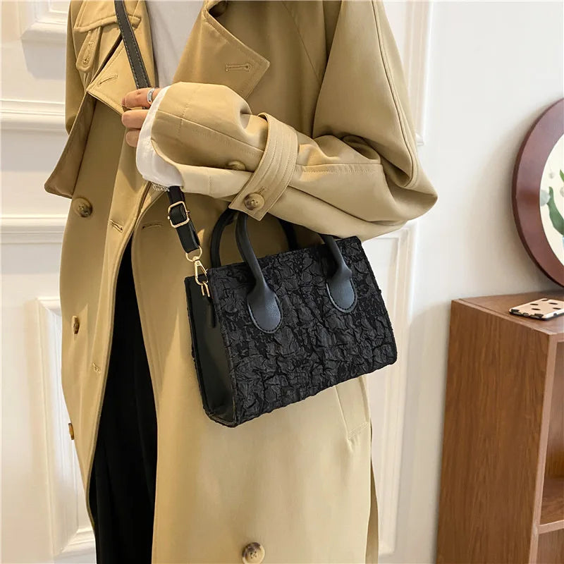 Luxury Design Mini Handbags Women's Totes Fashion Ladies Large Capacity Monet's Garden Oil Painting Canvas Shoulder Shopper Bag