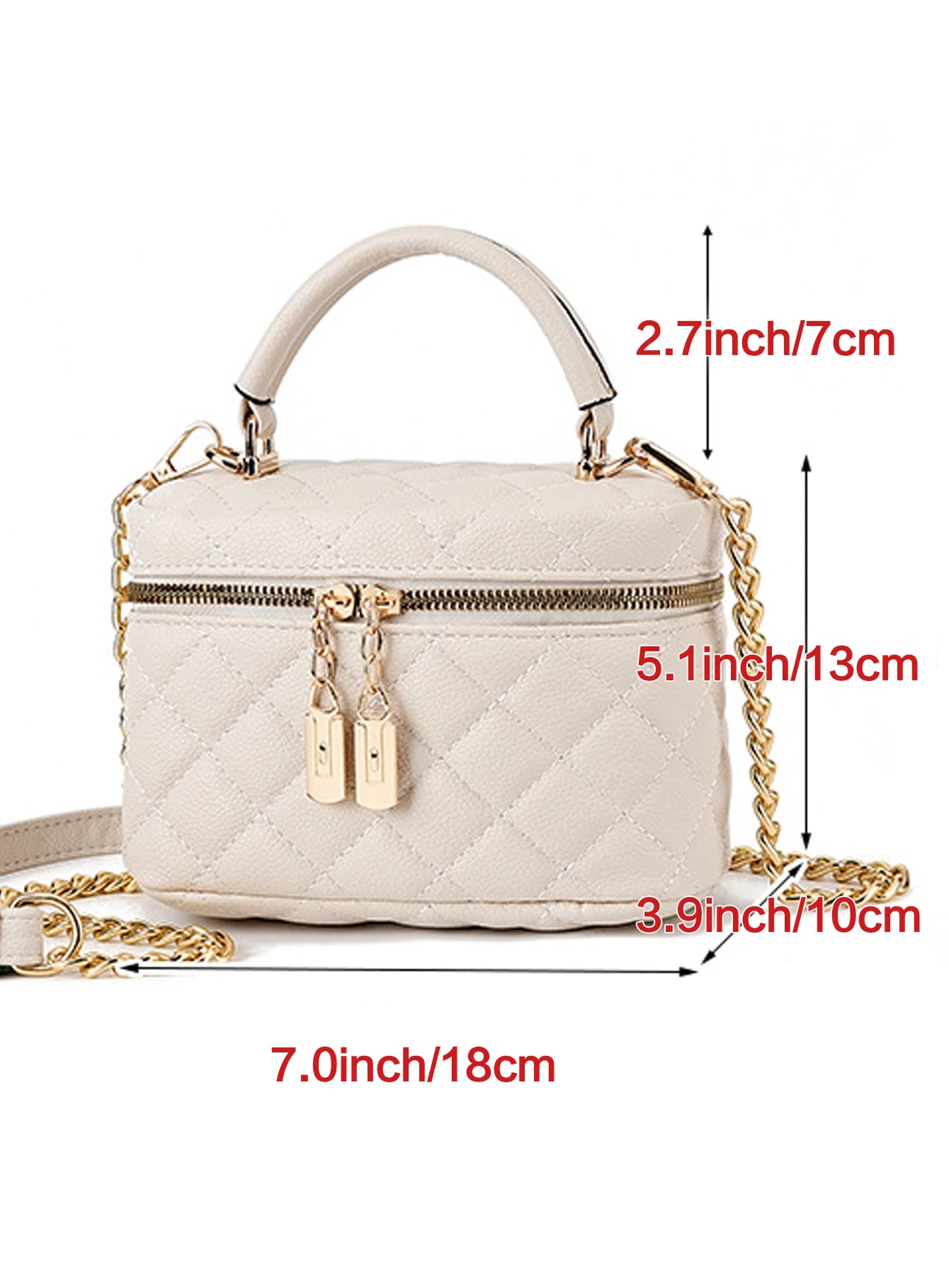 Box bag new small square box diamond grid hand-held shoulder bag chain bag mini crossbody bag