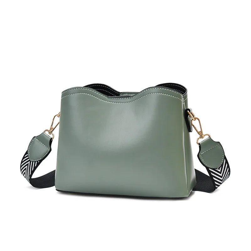 Fashion bow decorative shell bag simple large capacity casual solid color messenger bag