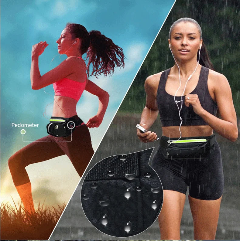 Sport Trail Running Belt Waist Bag Hydration Jogging Pouch Water Bottle Fanny Pack Men Women Gym Fitness Cycling Money Belt Bags