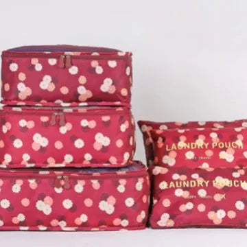 6-piece Large Size Travel Organizer Portable Suitcase Organizer Clothes Shoes Makeup Bag Luggage Organizer Travel Storage Bag