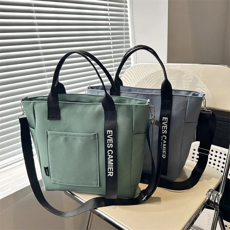 Nylon Handbag Women Campus Student Tote School Bag, Teen Girls Handbags Messenger Bag, Oxford Waterproof Shoulder Crossbody Bags