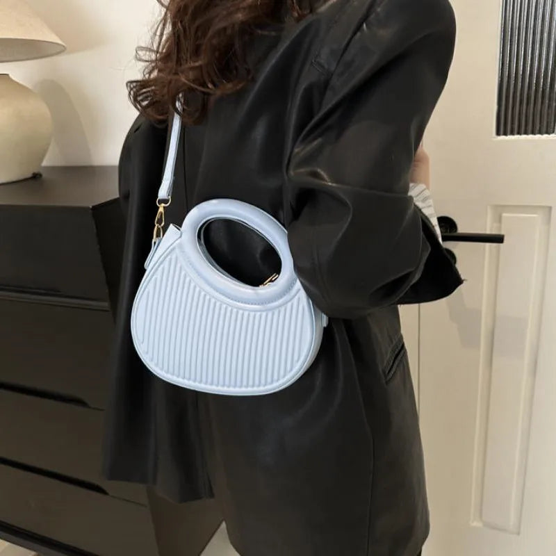 Chic Stripe Design Crossbody Bags for Women Elegant Synthetic Leather Handbag, Purse, Luxury Look Shoulder Bag for Everyday Use