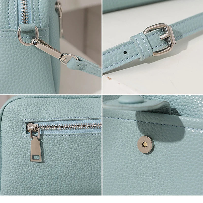 Fashion Brands Shoulder Bags For Women Simple PU Leather Crossbody Bag Shopping Phone Purse Female Messenger Handbag Pouch