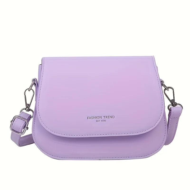 Fashionable Synthetic Leather Crossbody Bag, Womens Shoulder Bag, Simple Square Design, Adjustable Strap, Suitable for Daily Use