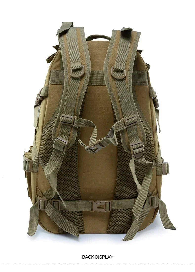 40L Camping Hiking Backpacks Tactical Backpack for Men/women Reflective Outdoor Climbing Rucksack Bag Survival Molle Travel Bags