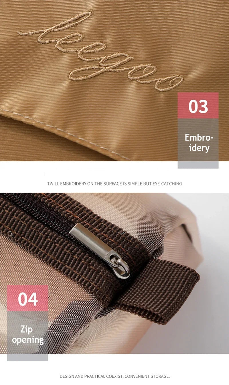 4in1 Detachable Makeup Bag Organizer Organizer  Storage Bag Separation Travel Storage Organizers Folding Portable Wash Bag