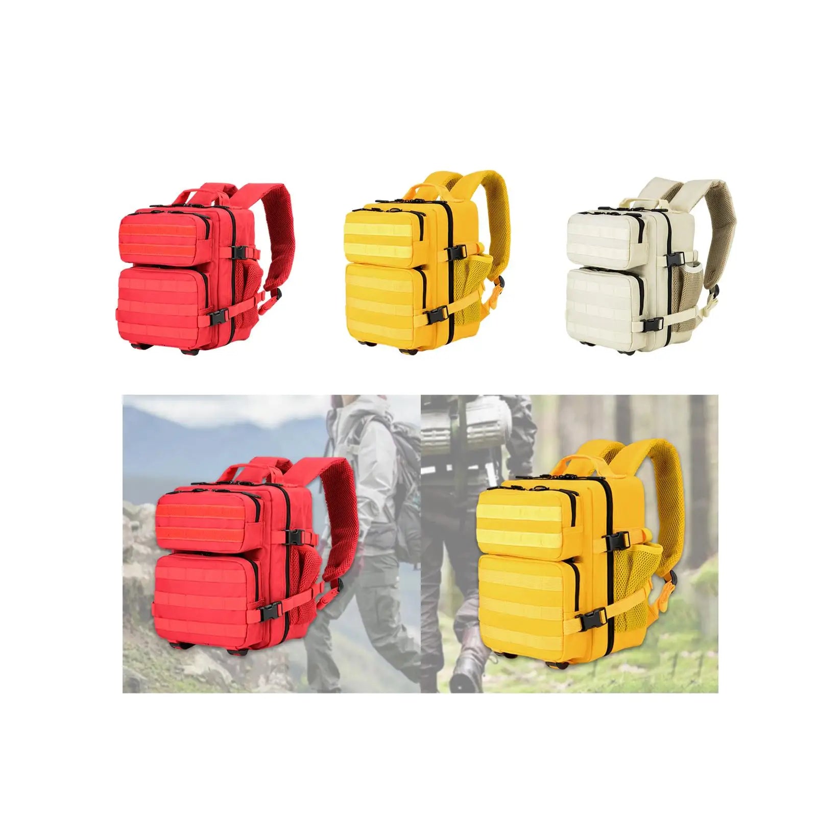 Camping Rucksack 9L Mountaineering Backpack Adjustable Strap Portable Gym Backpack for Sports Workout Travel Hiking Trekking