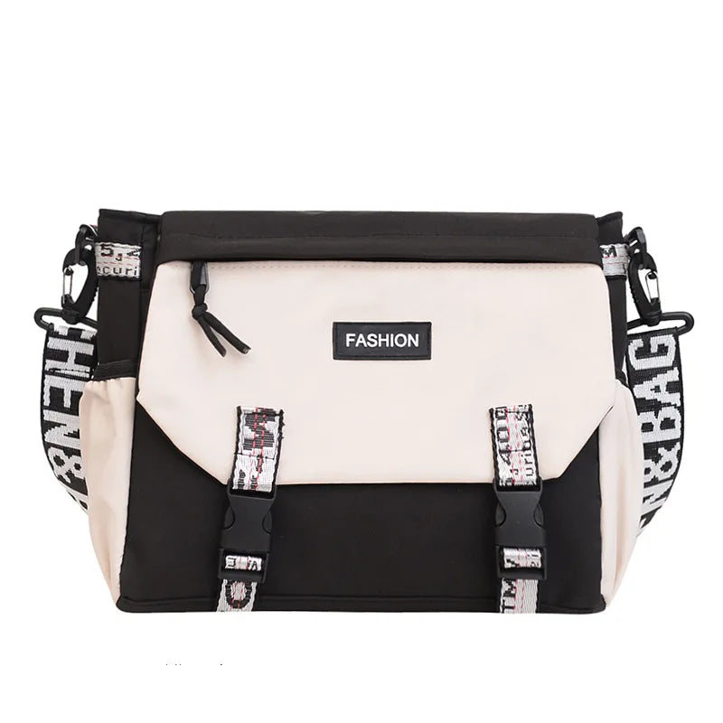 Casual Single Men's Shoulder Bag, Large Capacity Women Messenger Bag, Top Cover Type Crossbody School Bags for Student Daily Use