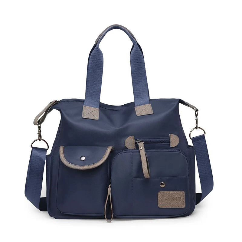 New Ladies Tote Bag Fashion Nylon Waterproof Casual Shoulder Mummy Bag Large Capacity Women's Messenger Handbags