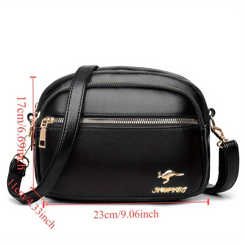 Trendy Multi-layered Fashionable Bag For Women, Versatile Crossbody Bag, Large Capacity For Daily Work Commute.