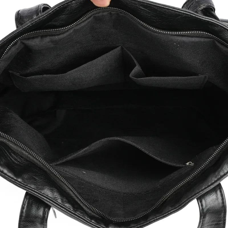 Winter PU Leather Shoulder Bag Trendy Zipper Luxury Handbags and Purse  omen Large Capacity Designer Crossbody Bags