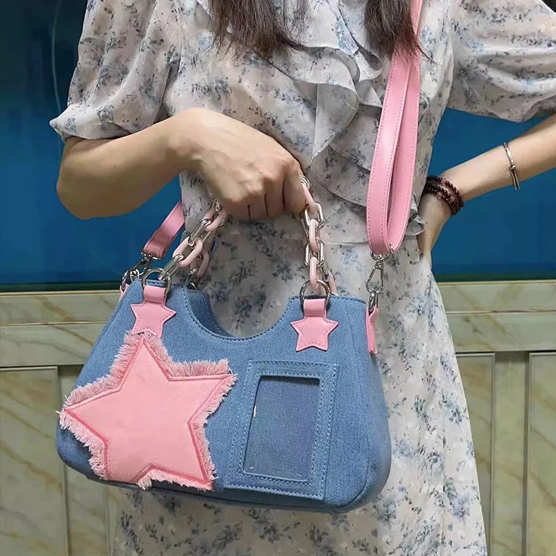 Denim Women Underarm Shopper Totes Large Capacity Designer Hobo Shoulder Bag Luxury Women's Handbag Small Crossbody Bag