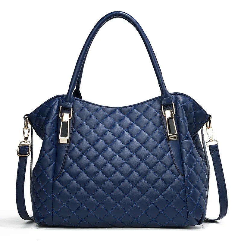 Women's bags, fashionable soft leather handbags, simple large-capacity bags, one shoulder crossbody women's large bags