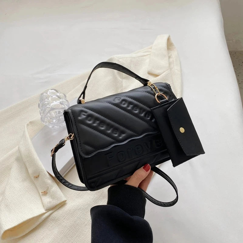 Brand Designer Small Crossbody Bags New Fashion Shoulder Bag Quilted PU Leather Ladies Square Handbags