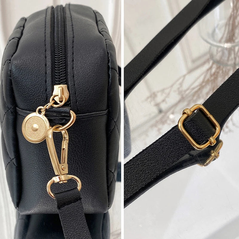 Fashion PU Leather Women Shoulder Bags Luxury Design Quilted Shopper Bag Female Casual Crossbody Bags Female Small Handbag Purse