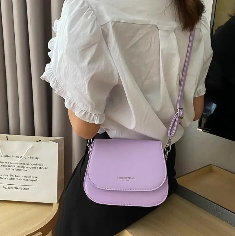Fashionable Synthetic Leather Crossbody Bag, Womens Shoulder Bag, Simple Square Design, Adjustable Strap, Suitable for Daily Use