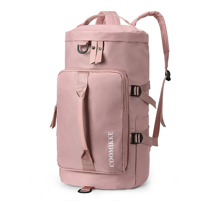 New fitness sport crossbody bag unisex backpack business trip large capacity short travel bag dry and wet separation luggage bag