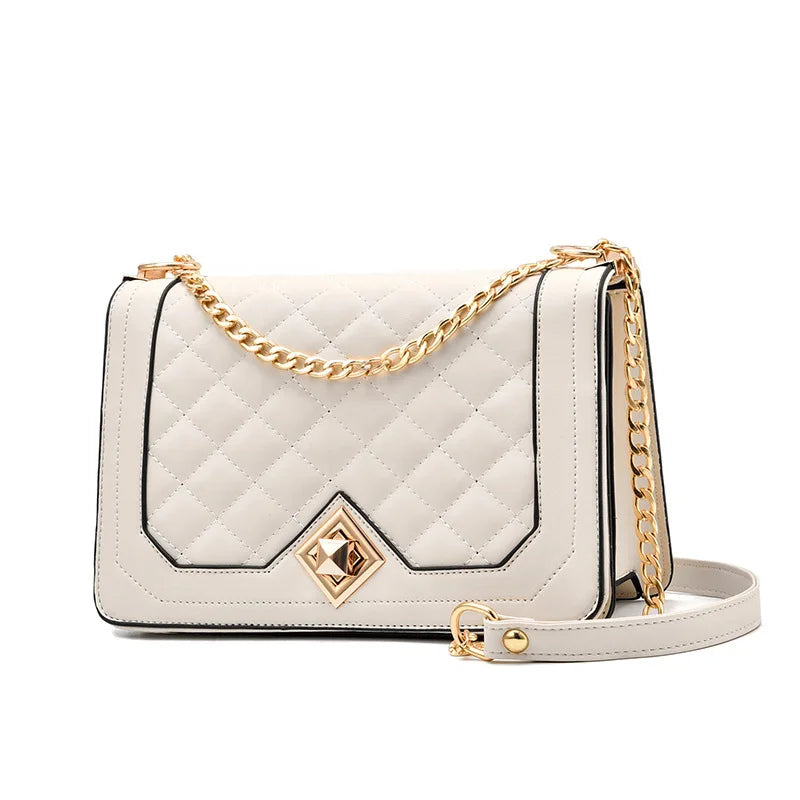 Bag Women's Xiaoxiangfeng Rhombus Chain Bag One Shoulder Portable Crossbody Fashion Personalized Women's Bag