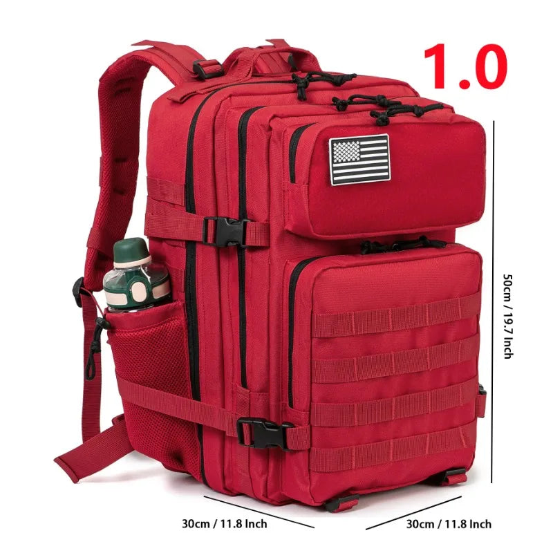 45L Tactical Backpack survival camping equipment back pack Outdoor Hiking Backpacks Witch Bottle Holder Rucksack bags for women